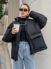 WOMEN'S CASUAL JACKET FRONT CARGO POCKETS