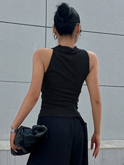 SOLID HALTER TANK TOP