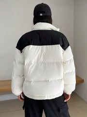 WOMEN'S LOOSE FIT LONG SLEEVE PUFFER JACKET