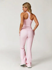 VEST FLARED PANTS YOGA SUIT