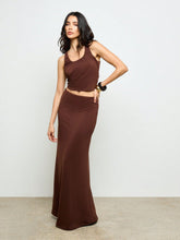 RUCHED TANK TOP AND MAXI SKIRT