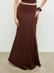 RUCHED TANK TOP AND MAXI SKIRT