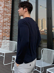 MEN COTTON SOLID RAGLAN SLEEVE