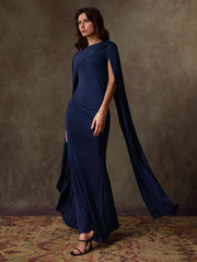 WOMEN'S ELEGANT DOLMAN SLEEVE BODYCON DRESS