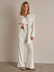 CASUAL LONG SLEEVE TOP AND PANTS SET