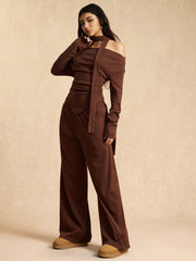 MINIMALIST OFF-SHOULDER TOP AND PANTS