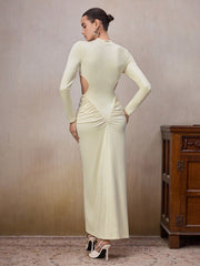 WOMEN'S ELEGANT RUCHED BODYCON