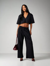CROP TOP AND WIDE LEG COORD
