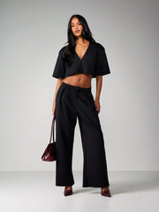 CROP TOP AND WIDE LEG COORD