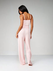 CAMISOLE WITH WIDE LEG PALAZZO PANTS LOUNGE SET