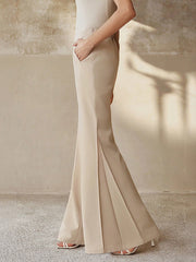 VERSATILE SLIM-FIT RETRO MICRO-FLARE PANTS