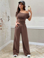WOMEN'S SLIM FIT HALF SLEEVES SET