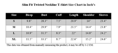 DUSTY PINK SLIM FIT TWISTED NECKLINE T-SHIRT