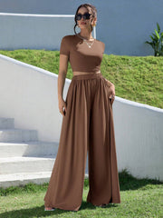 WOMEN SUMMER TWO PIECE OUTFIT