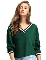 WOMEN STYLISH PLAIN LONG SLEEVE T-SHIRT