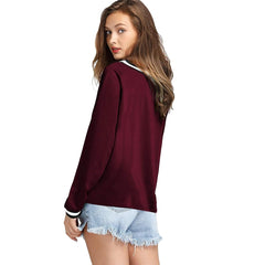 WOMEN STYLISH PLAIN LONG SLEEVE T-SHIRT