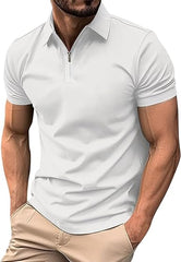 MEN SLIM FIT POLO SHIRT PLAIN