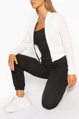 CREPE BOMBER JACKET
