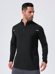 MEN QUARTER-ZIP ARMHOLE SPORTS SWEATSHIRT