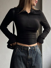 TIGHT-FITTING LONG SLEEVE TOP