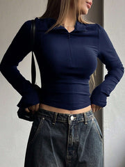 TIGHT-FITTING LONG SLEEVE TOP