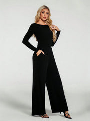 WOMEN'S LONG-SLEEVED T-SHIRT + TROUSERS TWO-PIECE SET