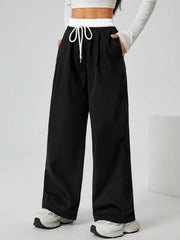 CONTRAST WAISTBAND TAILORED TROUSER
