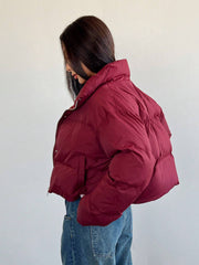 VERSATILE CROP STAND COLLAR JACKET