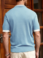 MEN'S CONTRAST COLOR CREW NECK T-SHIRT