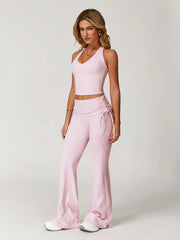 VEST FLARED PANTS YOGA SUIT