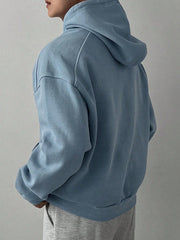 MEN'S LOOSE FIT HOODIED SWEATSHIRT