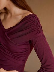 WOMEN'S ELEGANT OFF-SHOULDER T-SHIRT