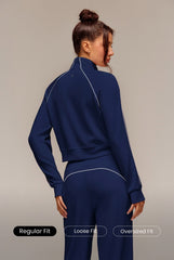 MODAL LINE-UP ZIP-UP SWEATSHIRT AND TROUSER