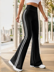 STRIPED TAPE SIDE FLARE LEG PANT