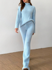 WOMEN'S FASHION CASUAL TURTLENECK SWEATER AND PANTS SET