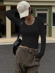 Round Neck Slim Tee