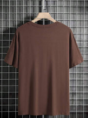 MEN SOLID DROP SHOULDER TEE