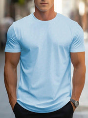 MEN SOLID DROP SHOULDER TEE