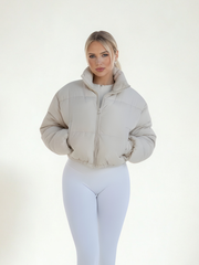 CHIC CROPPED PUFFER JACKET FOR WOMEN