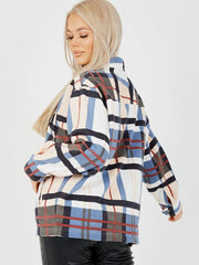 OVERSIZED NUDE CHECK SHACKET