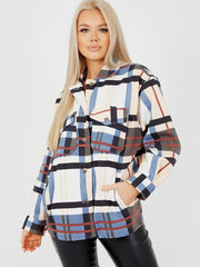 OVERSIZED NUDE CHECK SHACKET