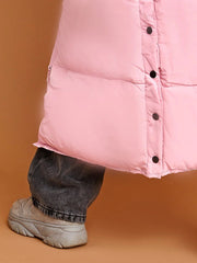 HOODED LONGLINE PUFFER JACKET